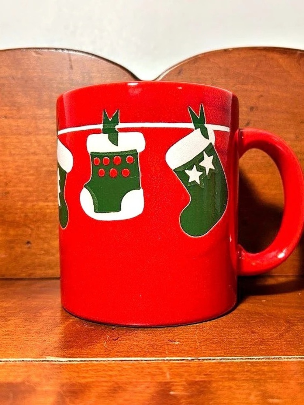 Quantity 1 - Vintage Waechtersbach Stockings Mug 3.75” t x 4.5” w x 3.25” diamet